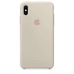 Apple iPhone XS Max Silicone Case - Gris sable Coque en silicone pour iPhone XS Max - Compatible charge sans fil - Doublure en microfibre - Finition lisse