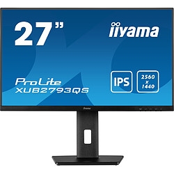 iiyama ProLite XUB2793QS-B1 computer monitor iiyama ProLite XUB2793QS-B1 écran plat de PC 68,6 cm (27") 2560 x 1440 pixels Wide Quad HD LED Noir