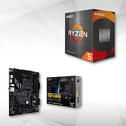 Ryzen™ 5 5600 - 4.4/3.5 GHz + AMD B550-PLUS TUF GAMING - ATX Ryzen™ 5 5600 Box - 4.4/3.5 GHz - Architecture Zen 3 - 6 cœurs - 12 threads - Cache de 32MB + Carte mère ATX - Socket AMD AM4 - Chipset AMD B550