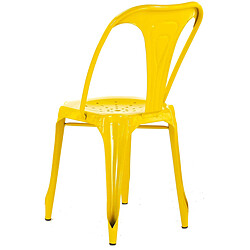 3S. x Home Chaise Industrielle Jaune Métal KIRK 