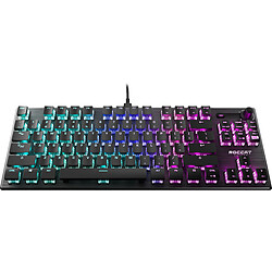 ROCCAT VULCAN TKL Clavier gamer - Sans pavé numérique - Touche mécanique linéaire Titan Switch - Rétro-éclairage RGB - Commandes média de type ''Mixer''