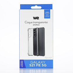 WE Coque Compatible avec [SAMSUNG GALAXY S21 FE 5G] - Housse Fine avec Technologie Absorption des Chocs & Finition Premium TPU Silicone transparent [Shock Absorbtion]