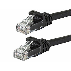 StarTech.com Câble réseau Cat6 Gigabit UTP sans crochet de 1m - Cordon Ethernet RJ45 anti-accroc - M/M - Noir