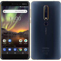 Nokia 6.1 - Bleu · Occasion Smartphone 5,5'' Full HD - 4G - 32 Go - Android 8.0 - Capteur d'empreintes digitales - Android One