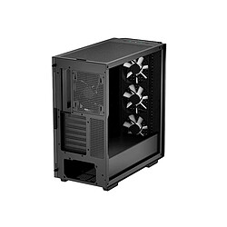 DeepCool CG560 Mid-Tower - Noir -  Mini-ITX / Micro-ATX / ATX / E-ATX - RGB -  Avec fenêtre