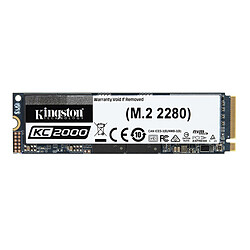 Kingston KC2000 500Go M.2 NVMe PCIe Gen 3.0 x 4 Disque SSD  M.2 NVMe PCIe Gen 3.0 x 4 3000 Mo/s SKC2000M8/500G