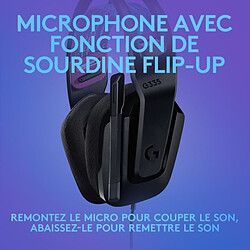 Casque GAMING - Léger - LOGITECH G - G335 FILAIRE - NOIR Certifié Discord pas cher