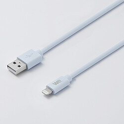 We Câble USB/Lightning en silicone - 2m - bleu