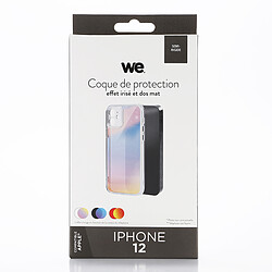 Avis WE Coque de protection EFFET IRISE APPLE IPHONE 12: Dos mat – rigide - anti-chocs – apparence du téléphone conservé