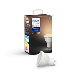 Philips Hue White Ambiance - Ampoule 5.5W GU10 x1 Ampoule connectÃ©e GU10 - 5,5W - White ambiance - Compatible Amazon Alexa et Google Assisttan