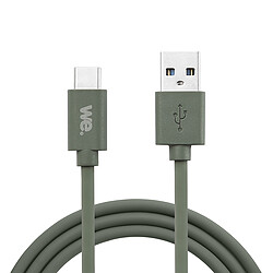We Câble USB/USB-C en silicone - USB 3.2 gen 1 - 2m - vert kaki