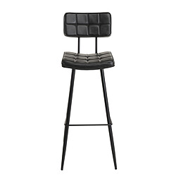 Avis MACABANE Lot De 2 Tabourets De Bar AUGUSTIN JAMES Noir Hauteur D'Assise 80Cm