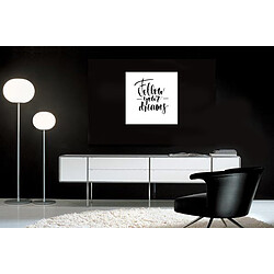 Avis DECLIKTABLEAU Tableau Quotes Follow your dreams 50x50