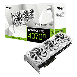 PNY GeForce RTX 4070 Ti 12Go Verto White Edition 12 Go GDDR6X - HDMI/Tri DisplayPort - DLSS 3 - PCI Express 4.0 16x
