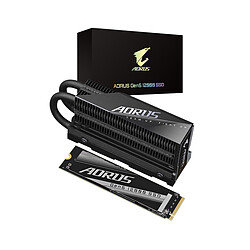 Gigabyte AORUS Gen5 12000 SSD - M.2 - 2TB SSD interne - AG512K2TB - Dissipateur thermique - 12400 Mo/s  - PCIe 5.0 - 3D TLC NAND - TBW 1400