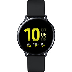 Samsung Galaxy Watch Active 2 - 44 mm - Alu Noir - Bracelet Noir Montre connectée Watch Active2 - bracelet silicone - écran Super AMOLED - cardiofréquencemètre - GPS - étanche 5 ATM/IP68