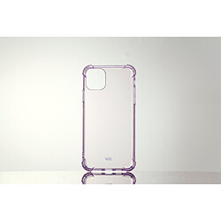 WE Coque Compatible avec [IPHONE 11 PRO MAX] - Housse Fine avec Technologie Absorption des Chocs & Finition Premium TPU Silicone [Shock Absorbtion] - Violet Transparent