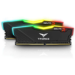 T-Force Delta RGB - 2 x 8 Go - DDR4 3200 MHz CL 16 - Noir