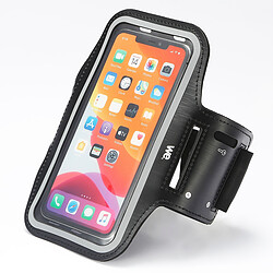 WE Brassard de Sport, Universel Brassard de Course pour iPhone 12/12 Pro/SE 2020/11/11 Pro/XR/X/8/7/6 Plus Jusqu'à 6.1" Ajustable Sangle d'extension Écologique Lycra Porte-Clés Poche de Carte