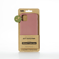 WE Coque Bio Apple iPhone 11 Pro Max - Eco-Friendly Biodégradable et Compostable - Housse Etui Antichoc, Compatible avec L'induction, Ultra Protection Bumper, Anti Rayure - Fuschia