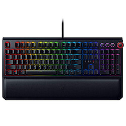 Razer BlackWidow Elite - Mécanique Clavier gamer - Rétro-éclairage RGB - Switches Razer Green Tactile and Clicky - AZERTY - Connexion filaire USB - Noir - Repose-poignets détachable