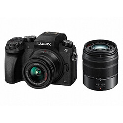 Panasonic Appareil photo hybride - Lumix G7 14-42 et 45-150