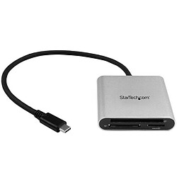 StarTech.com Lecteur et enregistreur multicartes USB 3.0 avec USB-C pour cartes mémoire SD, microSD et CompactFlash Lecteur et enregistreur multicartes USB 3.0 avec USB-C pour cartes mémoire SD, microSD et CompactFlash - Gris et noir