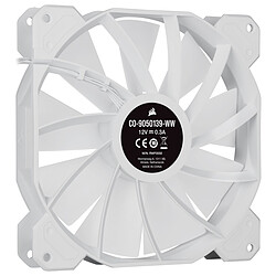 Avis Corsair Deux ventilateurs PWM 140mm iCUE SP140 RGB ELITE Performance - Blanc avec Lighting Node Core