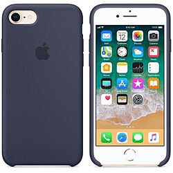 Apple iPhone 8/7 Silicone Case - Bleu nuit pas cher