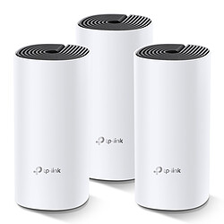 TP-LINK DECO M4 - Pack de 3 adaptateurs - Système WiFi Mesh Routeur et point d'accès WiFi Mesh AC1200 Dual-Band 2,4 GHz / 5 GHz - Gigabit Ethernet 10/100/1000 Mbps