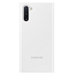 Samsung Clear View Cover Galaxy Note10 - Blanc