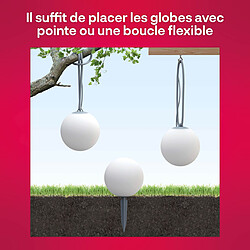 Innr Globe LED connecté - Zigbee Lightlink - Couleur et Blanc - Triopack 3x Globe LED - LED blanc/Couleurs (16 millions de nuances) + Blanc réglable - 1800K à 6500K - Intensité réglable - 4,6W - équivalent 33W - Compatible Phillips HUE