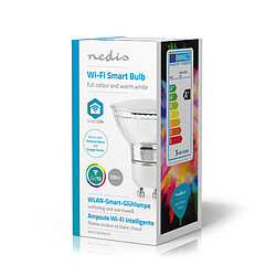 NEDIS Ampoule LED Intelligente Wi-Fi - Pleine Couleur et Blanc Chaud - GU10 pas cher