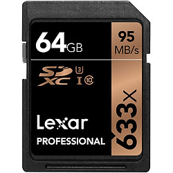 Lexar 64GB SDXC 633X UHS-I (Class 10) U1