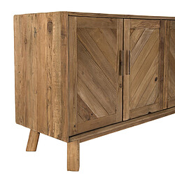 Acheter MACABANE Buffet ANDRIAN 4 Portes Bois Pin Recyclé