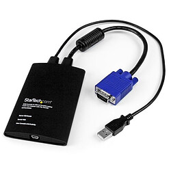 StarTech.com Adaptateur crash cart pour PC portable - Console KVM vers USB 2.0 avec transfert de fichier et acquisition video Console KVM portable - Vidéo VGA - 1920 x 1200 60 Hz - Câbles Inclus