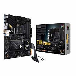 ASUS TUF GAMING B550-PLUS WIFI II Carte mère ATX Socket AM4 - AMD B550 - 4x DDR4 - M.2 PCIe 4.0 - PCI-Express 4.0 16x - LAN 2.5 GbE + Wi-Fi 6 AX