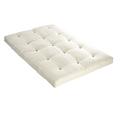 Selenia Matelas Futon Coton Couleur écru 140x190 cm FUTON