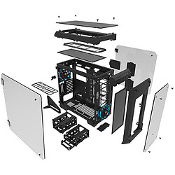 Thermaltake View 71 TG Noir - Verre trempé pas cher