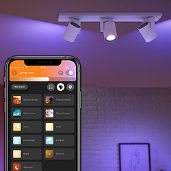 Acheter Philips Hue Lot de 3 spots connectés ARGENTA - 3x5.7W - Blanc - White & Color Ambiance