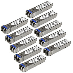 StarTech.com Module SFP GBIC compatible HP J4859C - Transceiver Mini GBIC 1000BASE-LX - Paquet de 10 pas cher