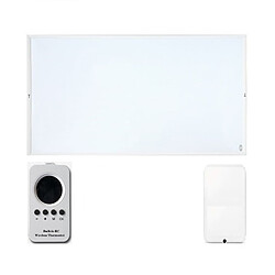 ElectricSun 1200W blanc radiateur électrique infrarouge avec thermostat, montage mural ou au plafond 120x102cm
