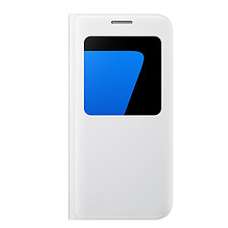 Samsung S View Cover pour Galaxy S7 Edge - Blanc Etui à rabat Blanc pour Samsung Galaxy S7 Edge