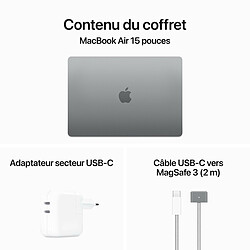 Apple MacBook Air - 8/256 Go - Gris sidéral - MRYM3FN/A pas cher