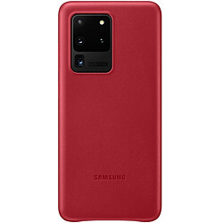 Coque en cuir pour Galaxy S20 ULTRA 5G Rouge bordeaux