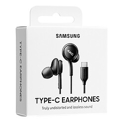 Samsung EO-IC100BBEGEU - Écouteur AKG Intra Auriculaire - Connecteur Type C, Noir, Télécommande (Emballage Original)