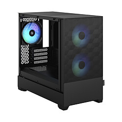 Fractal Design Pop Mini Air RGB TG (Noir) Boîtier Mini Tour Noir avec fenêtre en verre trempé et rétroéclairage RGB