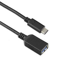 Targus ACC923EU - Câble USB-C 3.1  0,15m - Noir Câble USB-C 3.1 - Synchronisation et charge jusqu'à 3A - Transfert de données 5 Gbit/s