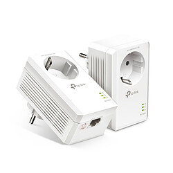 TP-LINK TL-PA7017P KIT(FR) Kit de 2 CPL AV1000 - 1 port Gigabit avec 1 prise gigogne intégrée (française)