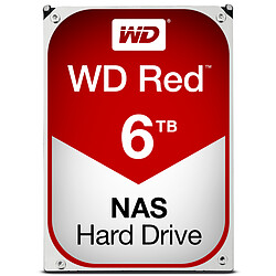 Western Digital WD RED 6 To - 3.5'' SATA III 6 Go/s - Cache 64 Mo - Rouge